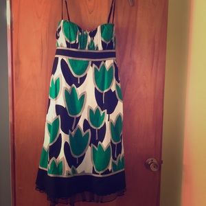 Size 13 JRs Black Green & White Spaghetti Strap